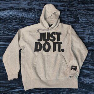 Nike Just Do It hoodie, Black/Grey, size mens Medium